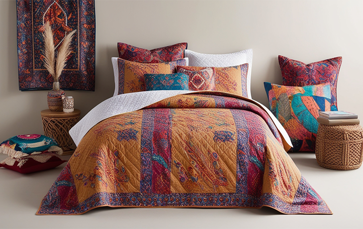 Bohemian bedding from Lush Decor with quilts, comforters, and duvet covers.